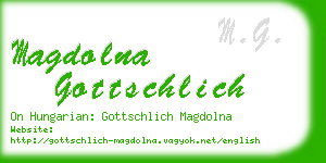 magdolna gottschlich business card